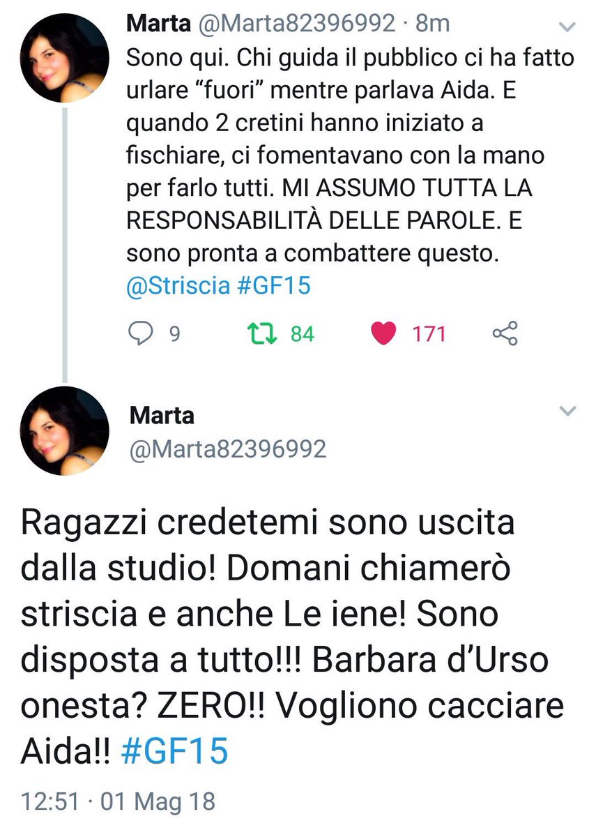 no_war9's tweet photo. #GF15 penso che non ci sia da aggiungere altro e la ragazza si prende la propria responsabilità... facciamo girare https://t.co/KpiRBcO2yW