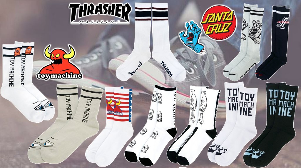 Gekirock Clothing בטוויטר 大人気スケーターブランドのソックス多数取り扱い T Co Gpqqtohcny Thrasher Toy Machine Santa Cruzなど 人気ブランドのソックスが揃ってます ふっくらとした肉厚の生地は スケートなどにも活躍するアイテムです T