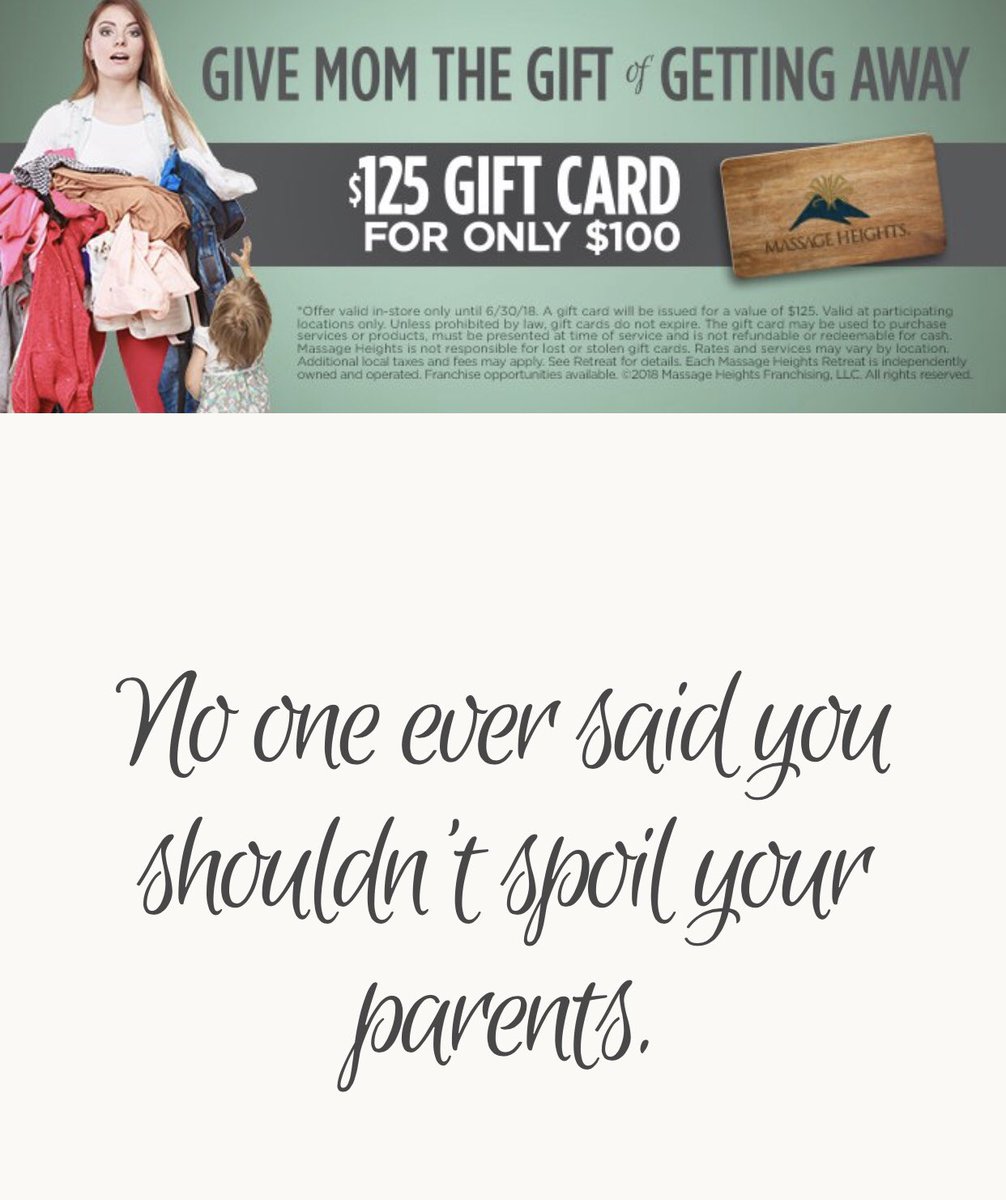 CELEBRATE MOM! $125 gift card for only $100