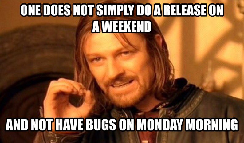 developer_memes's tweet photo. They're always of the hard-to-find-easy-to-fix variety. #TheWebsiteIsDown. What's the worst bug you ever see come out if a release and how did you fix it? Use #TheWebsiteIsDown https://t.co/OtCCRmyE4t