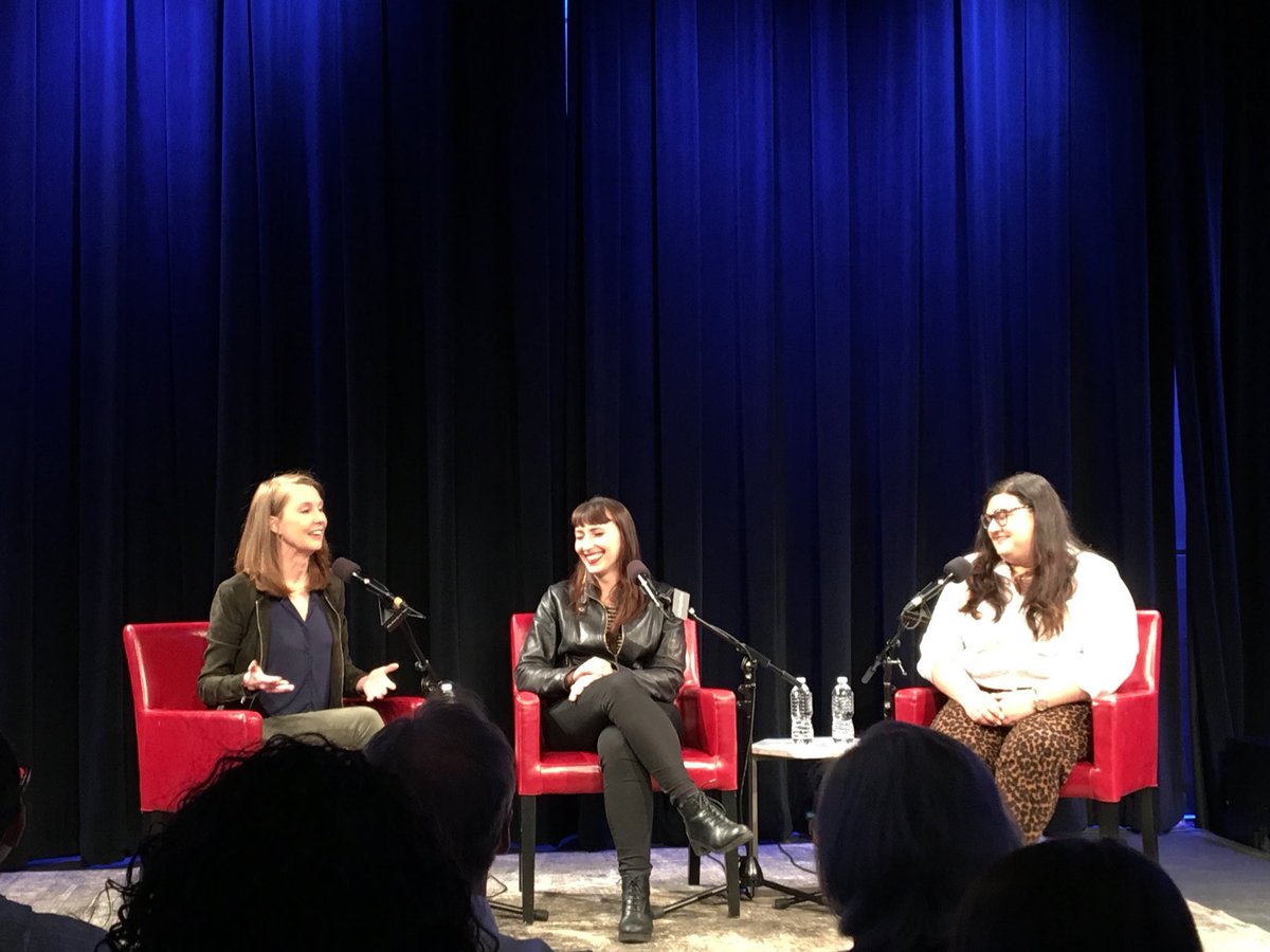 MegaphonePods's tweet photo. #NYTPodcastClub is live featuring @gretchenrubin of Happier with her producer @odeliarubin! #TimesEvent https://t.co/ht4DwsznhI