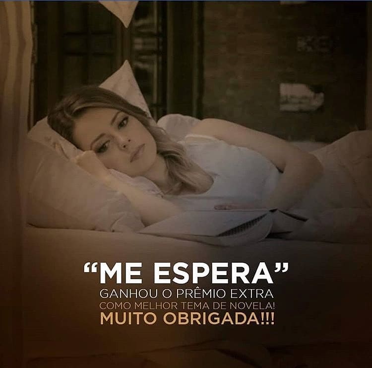 MeEsperaFC's tweet photo. Parabéns, @SandyLeah ! 👏💜 #MeEspera #SandyMeEspera #Sandy #SandyLeah #TiagoIorc #PremioExtra #PremioExtra2018 https://t.co/VRHoBa5Ccl