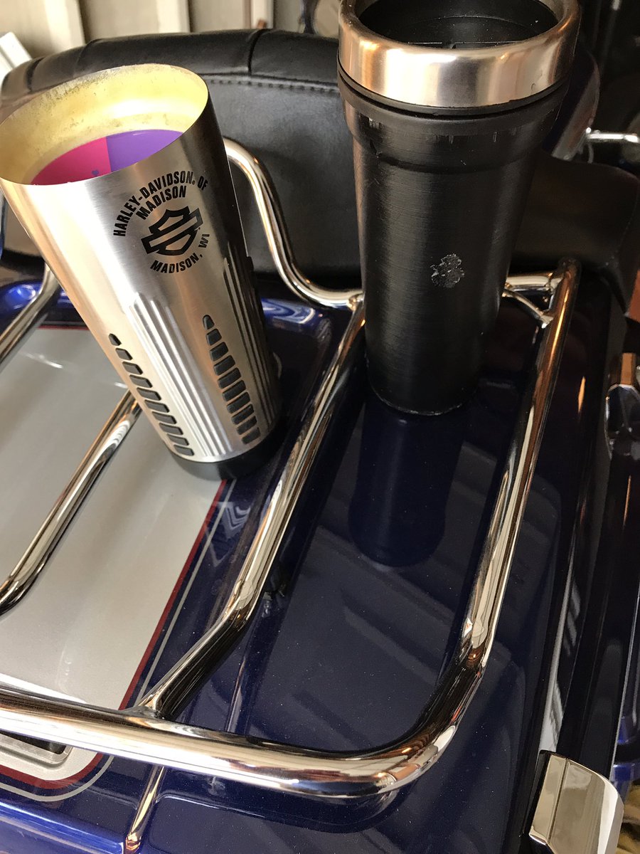 brickauto's tweet photo. Surprise hidden message in my @harleydavidson mug! Was going to transport my coffee on the hog but the mug now relegated to the basura (no it hasn't seen a dishwasher) 3 uses was all she wrote for that casa de cafe https://t.co/Fsd3bkcin8