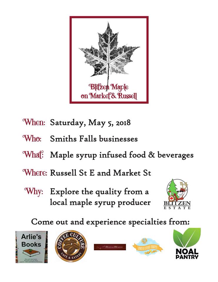 Short_Crust_Co's tweet photo. Join @townsmithsfalls #localbusinesses in celebrating Local Maple Syrup! @NOALPantry will be serving up fluffy pancakes with Blitzen Estate Maple Syrup, Maple syrup glazed slab bacon &amp; maple baked beans! https://t.co/aehIwGIGLh