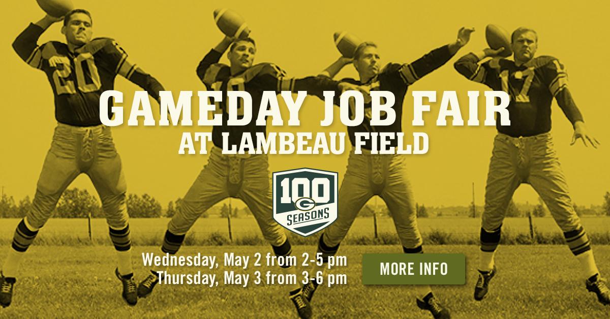 Green Bay Packers on Twitter "Want to work gamedays at LambeauField
