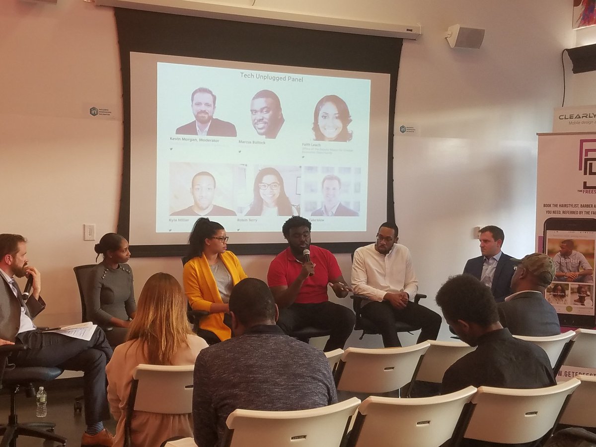 jfjamesesq's tweet image. Marcus Bullock of Flicshop speaking on using tech to keep families of connected with relatives in prison. #TechUnpluggedDC #dctech
