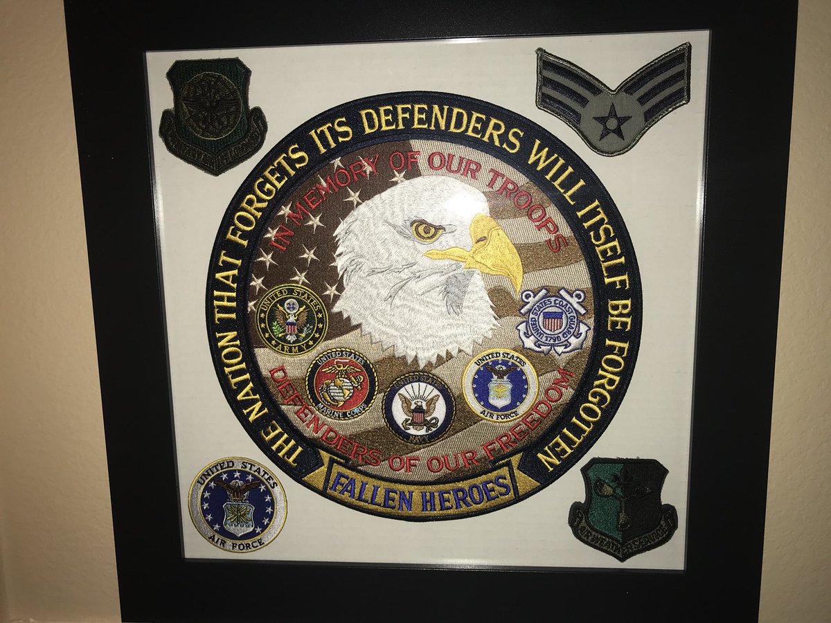 KowalTony's tweet photo. Thanks for the idea @JGeissberger here’s my version with my patches. #USAirForceVet. https://t.co/OB1B4zyRTp