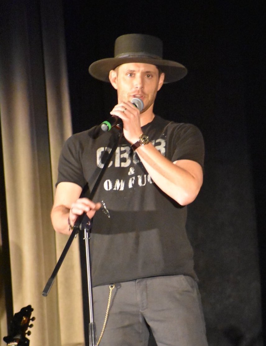 jensenhobbies's tweet photo. jensen wearing questionable hats https://t.co/kWqr1qTn6S