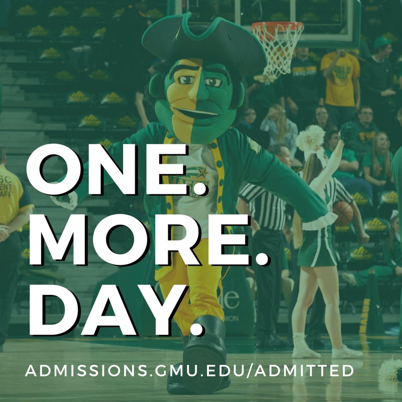 Class of 2022 we cannot wait to welcome you to the Mason Nation! 💚💛 #DecisionDay #chooseMason