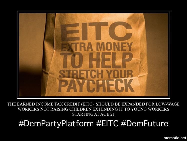 The Earned Income Tax Credit started as a small program in the 1970s. But it was President Clinton who turned the program into what it is today — one that effectively gives low-wage working parents a big bonus.  #EITC  #DemHistory  #WhyIVoteDemocrat  #DemPartyPlatform