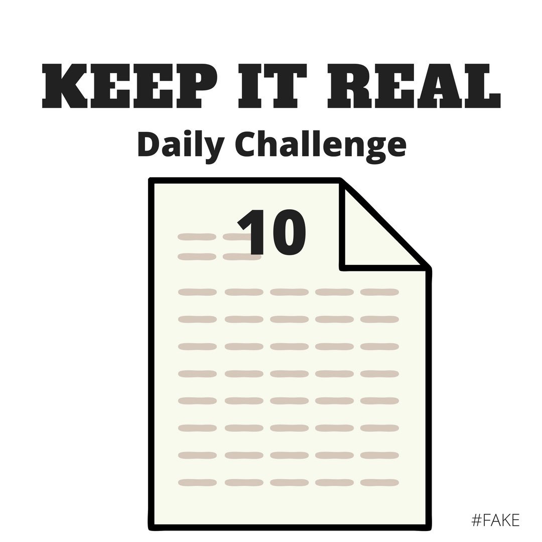 OnewayStudents's tweet photo. Day 6: Tomorrow make a list of 10 things God says about. Need some help?... you’re loved, chosen, forgiven, equipped... #Real #Fake https://t.co/DKmKKUWbsm