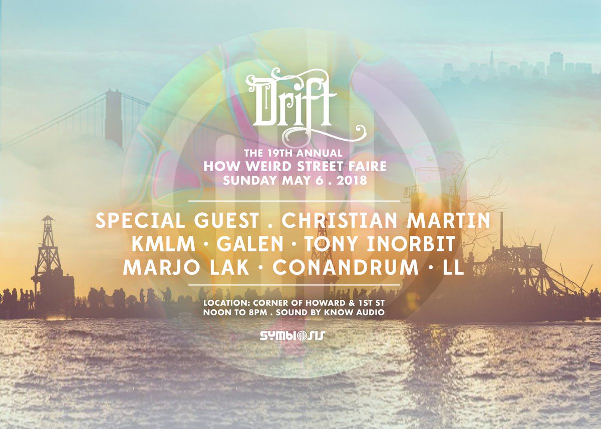 HowWeirdSF's tweet photo. #Sunday #KeepOnDriftin &amp; @SymGathering stage (Howard &amp; 1st) present #housemusic #funkybeats amazing treehouse &amp; #Know:Audio sound featuring #LL #Conandrum #DJmarjolak @tonyinorbit @galensunset #KMLM #ChristianMartin TIX: https://t.co/YGTpIklLFH  #HowWeirdFestival #SanFrancisco https://t.co/amwirpGEUD