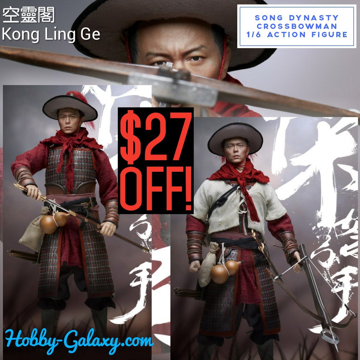 HobbyDashGalaxy's tweet photo. Pre-order
https://t.co/1iq9mRqOD4
#konglingge #็ฉบ็ต้ #songdynasty
#crossbowman #onesixthscale #actionfigure $27 OFF!
#actionfigures #armor #mongolia #ancientchina #ๅฎๆ #crossbow #archer #archers #onesixth #onesix #ancientwarrior #ๅฃซๅ
ต #ๅ
ตไบบ #ๅคไปฃ #onesixthfigure #hobbygalaxy https://t.co/ev3HWxpmqe