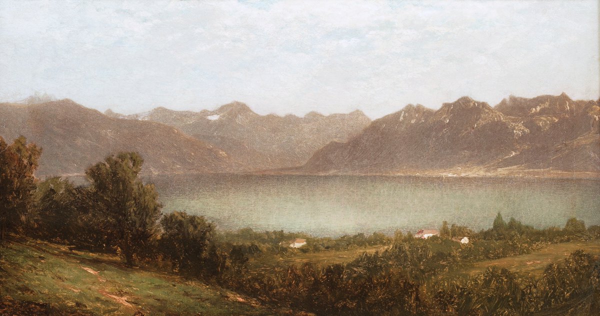 hawthfineart's tweet photo. The #RockiesAndTheAlps #exhibition, #OnView at the #NewarkMuseum, puts #19thCenturyAmericanLandscapes in dialogue with #EuropeanAlpinePainting of the same period. Featuring 2 works from #HawthorneFineArt by #JohnWilliamCasilear and #GustavusFrankenstein https://t.co/mIhuvzaxuL https://t.co/dh0Rfb4wbq