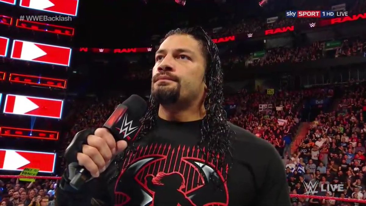 RomanReignsNet's tweet photo. Roman said he won't make any excuses because we all seen the Match and he is the Rightful Universal Champion and he kept his word and did defeat Lesnar and he isn't the Universal Champion ....YET But he won't give up but has to focus on Joe right now #RAW https://t.co/YcZdgtDTAq