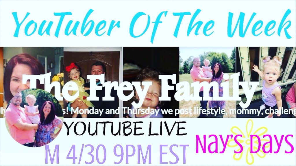YTOTW_NaysDays's tweet image. Less than ONE hour to go. Please join us tonight on YouTube.com/NaysDays for our YTOTW YouTube LIVE Spotlight Chat! #naysdays #supportingoneanother