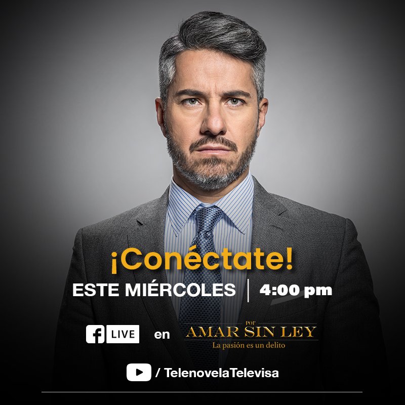 Prepara tus preguntas para <a href="/moiarizmendi/">Moiseis y siete</a>, porque este miércoles podrás platicar con él a través de #FBLive en la cuenta de <a href="/PorAmarSinLey/">Por Amar Sin Ley</a> y en #YouTubeLive de Televisa Telenovelas.