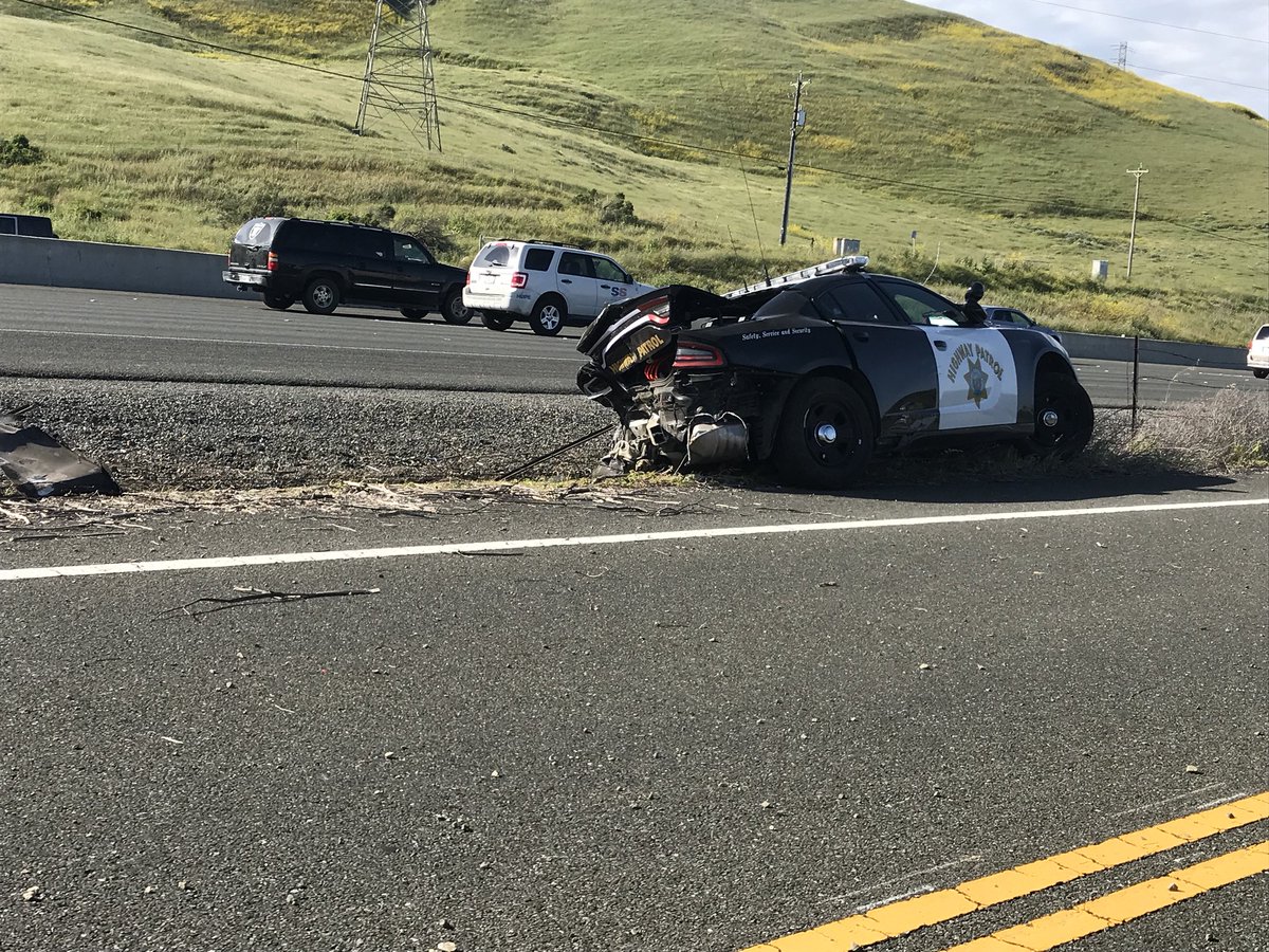 CHP - Golden Gate Division Multi-disciplinary Accident Investigation Team  (MAIT) is assisting CHP - Solano Area office with a traffic collision  involving a CHP patrol vehicle that occurred on eastbound I-80, west