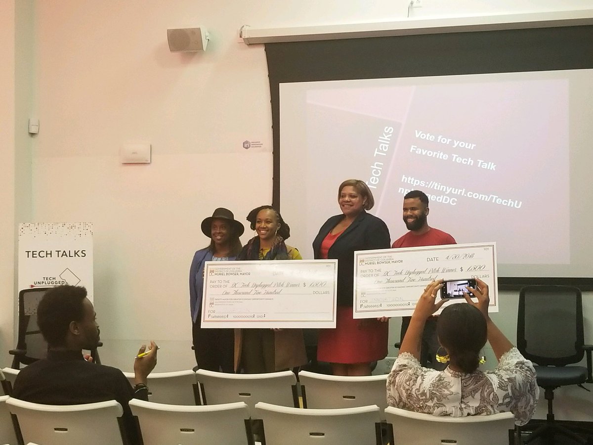 WDCEP's tweet image. #TechUnpluggedDC brings together DC start ups! 13 biz have been started due to ‘Aspire to Entrepreneurship’ program 🤝 @SmallBizDC “Gov’t should be a disruptor,” says panelist Faith Leach #WeAspire #WeDC @WDCEP @DMGEOSnowden