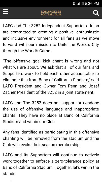 Rikizimo's tweet photo. @LAFC @LAFC3252 @heartoflafc @expooriginals @Angels_Parade @SomosLAFC @bnglafc @lafcluckys @LAFCMexa @district9ultras Point them out and kick them out with their stupid call/chant!!! no place for that in our home at @BancStadium https://t.co/TWAMVIjWnO