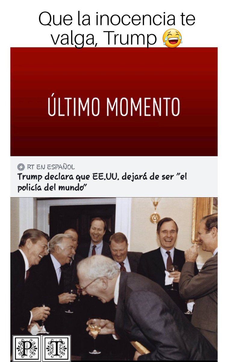ToonsPolitical's tweet photo. 🚨 Último Momento 😂
Trump dejará de ser el "policía del mundo" 🙄😅
•
#trump #usa #eeuu #estadosunidos #northamerica #america
Follow us on Insta: toons.political
#PoliticalToons #Meme #Politics #cartoons #argentina #students #internationalrelations #foreignaffairs #rrii https://t.co/wFpZKdfnHG