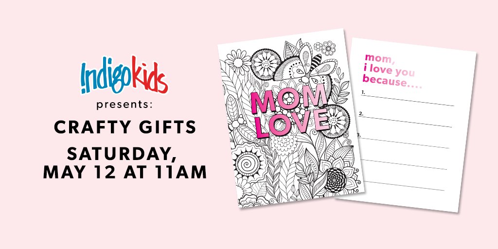 Join us on Saturday, May 12 at 11am to celebrate mom as we make a special gift! Call store for more details.