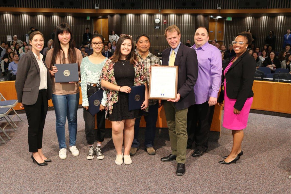 weareqmunity's tweet photo. Congratulations to all of the Viral Video Contest Winners who were presented certificates from @SupKenYeager today! It's your creative vision and voice that helps make this initiative possible. Thank you to @HealthySCC for accepting the #STDMonth18 proclamation. #GoViralSCC https://t.co/p83L6q4ohg