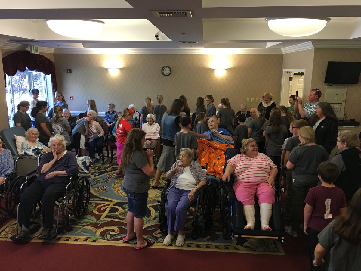 mves_knights's tweet image. Montvale Singers sharing their talents today with residents at Shannondale.  Care, Love, and Serve....everyday....
#bethechangetakethechallenge