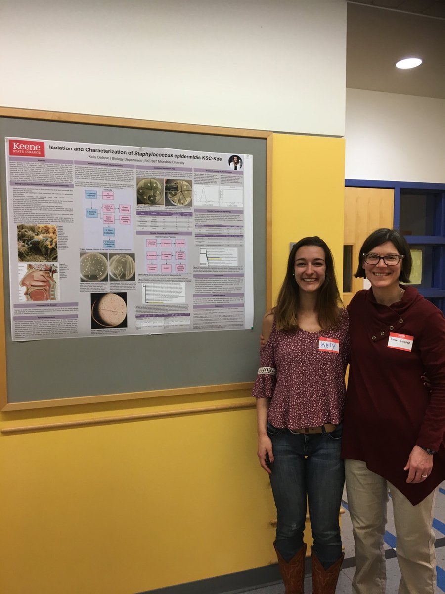 LorenLaunen's tweet photo. A really fun poster session where all my students were so impressive. Senator Jay Kahn came! And many local alumni. And parents and colleagues from near and far. #KSCollab #kscgenomics #kscbio #LittleBitOFBigData https://t.co/9OvMQhoPwQ