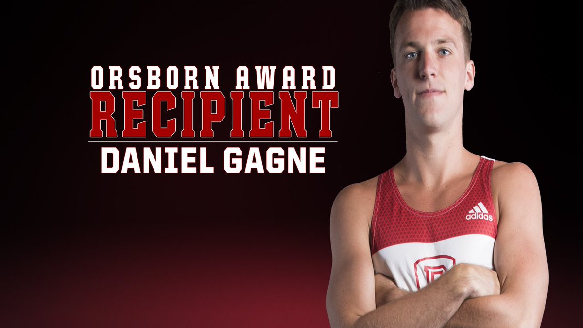 BradleyBraves's tweet photo. The most prestigious honor in Bradley Athletics, the winner of the 2018 Charles Orsborn Award is All-American Daniel Gagne of @BradleyXCTrack Congratulations, Daniel! #kaboomawards https://t.co/LEsowEKCLT