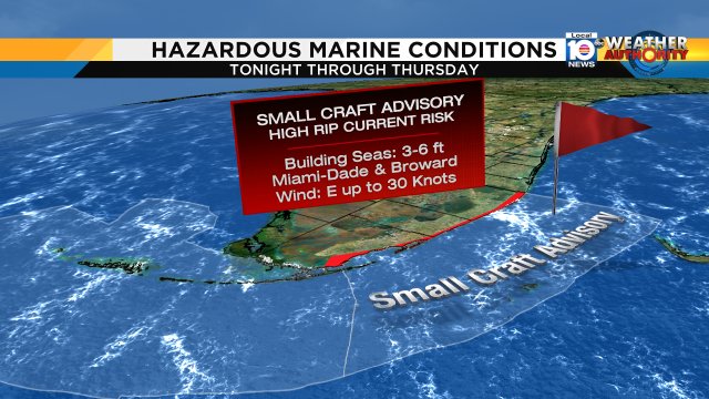 Boaters Beware! A Small Craft Advisory is in place. Beach goers beware! The rip current risk is high. https://t.co/Dx0qzExz95