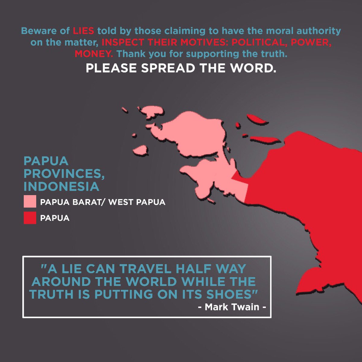 WitaWisik's tweet photo. @FreeWestPapua @UN @CulturesResist @MelanesianWomen @ulmwp @KNPBPapua Liar!
#freewestpapuacampiagn  #freewestpapuahoax https://t.co/G1E9bnw2tU