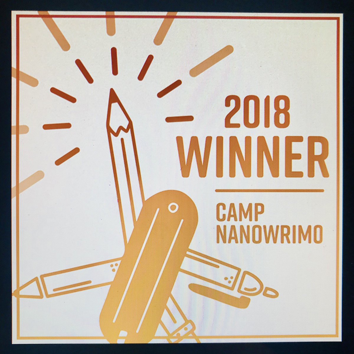 meghanemcgill's tweet photo. Under the wire but project is validated!! First #CampNaNoWriMo win and it feels so good 😆 #CampNaNoWinner2018 #writinggoals #amwritingfantasy #nowtimeforbed https://t.co/vpPTlEystU
