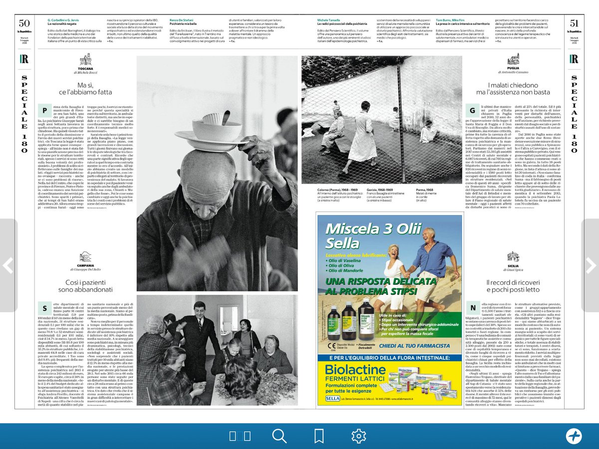 Le straordinarie fotografie di Gianni Berengo Gardin sui manicomi oggi su <a href="/repubblica/">Repubblica</a> <a href="/Contrastobooks/">Contrasto</a> <a href="/FormaFoto/">Fondazione Forma</a> <a href="/mariocalabresi/">Mario Calabresi</a>