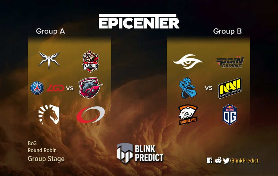 BlinkPredict's tweet photo. Yesterday was a day full of surprises #EPICENTER XL is back again with much more action and new interesting match ups.
Settle in and get ready before the first PrePools close at https://t.co/m7oHfKk3mv https://t.co/N7bgUxxi17