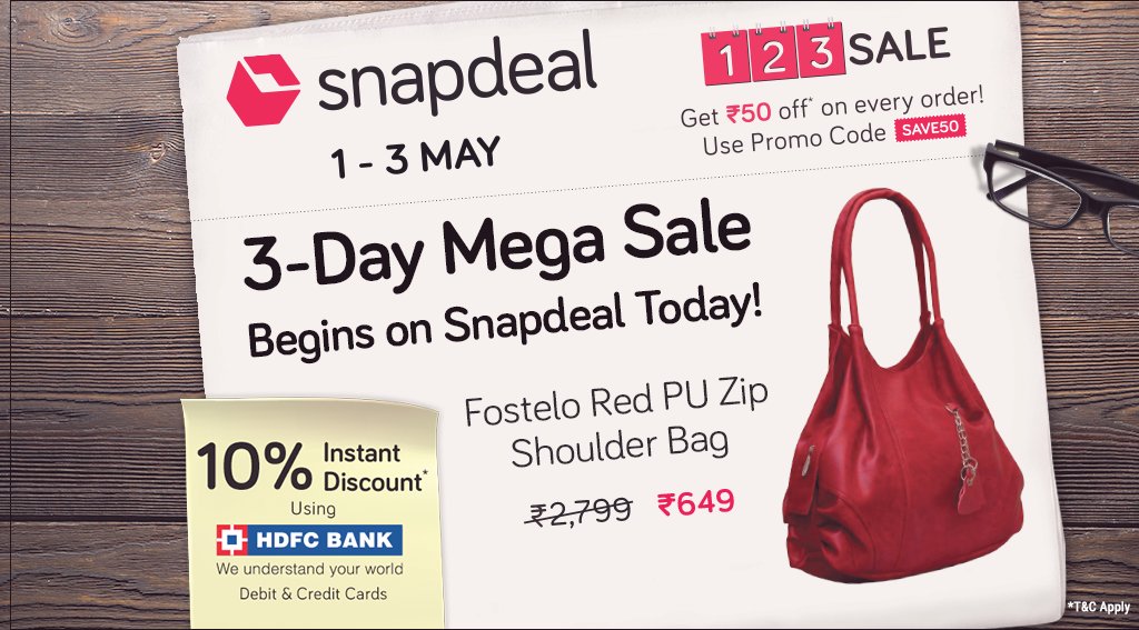 snapdeal sale bags