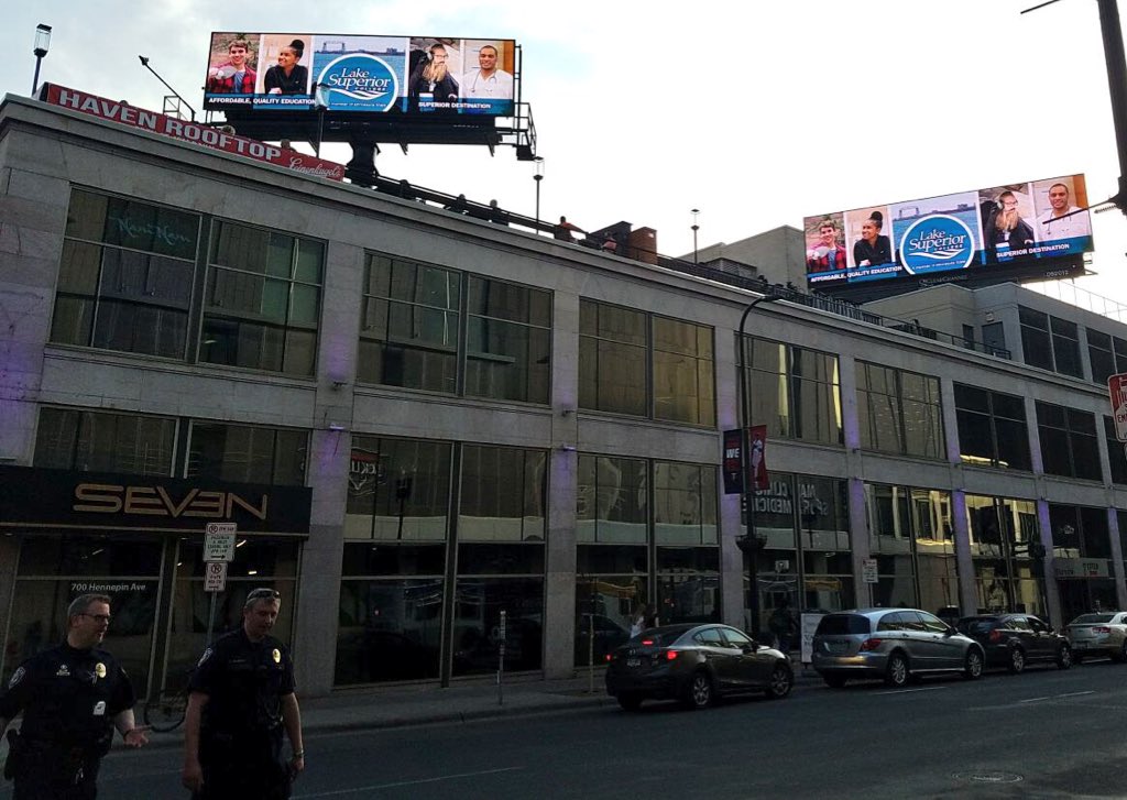 LSC_Duluth's tweet photo. Duluth’s Lake Superior College is taking over the Twin Cities! Digital billboards, digital ads, radio, Star Tribune story, etc. The word is spreading, LSC is the place to be! #DestinationCampus #LakeSuperiorCollege #DuluthProud #AffordableQualityEducation #SuperiorDestination https://t.co/09S0AmqaxU