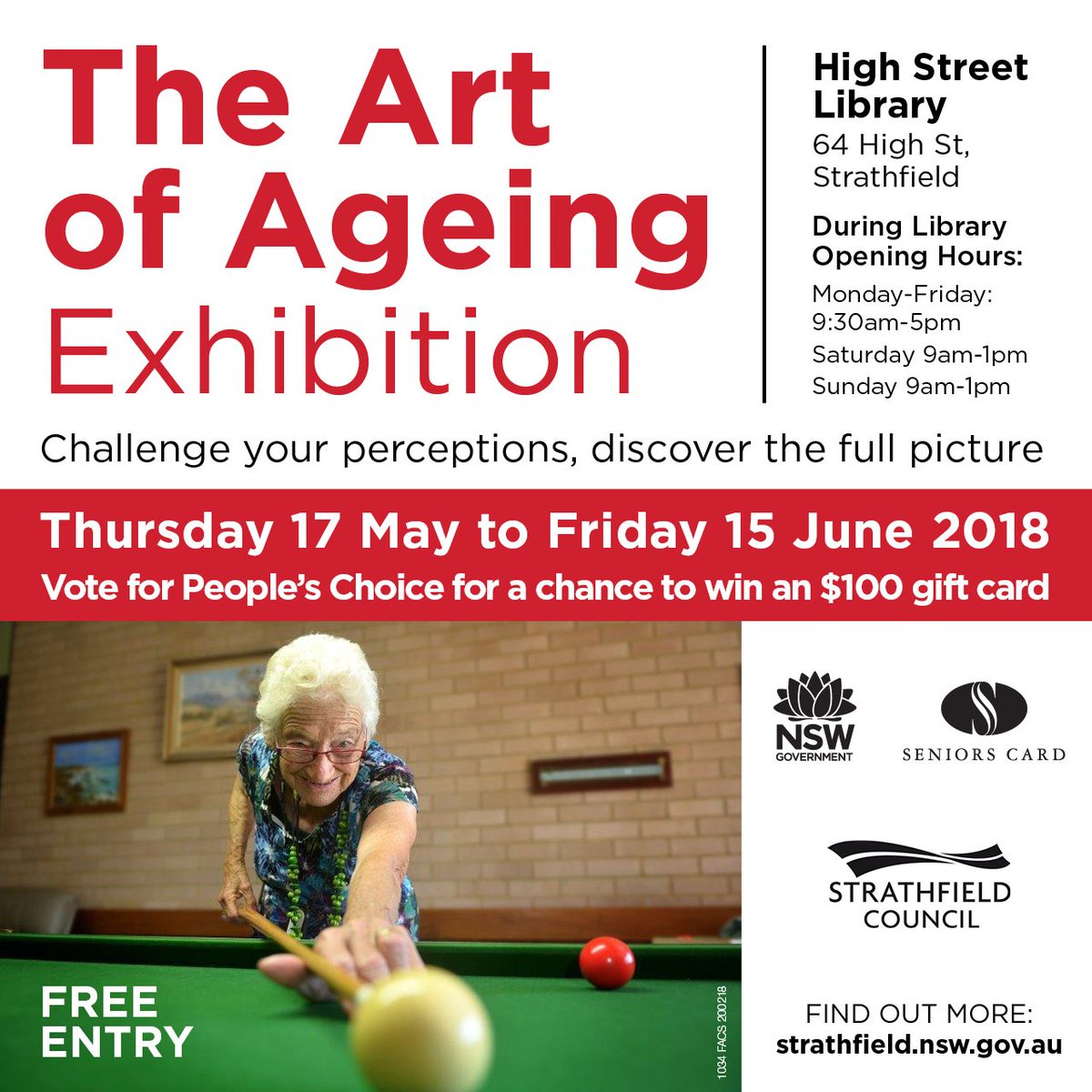 Challenge your perceptions and head to the #ArtofAgeing Exhibition at High St Library. Free from 17 May ow.ly/aAEn30jLyD6