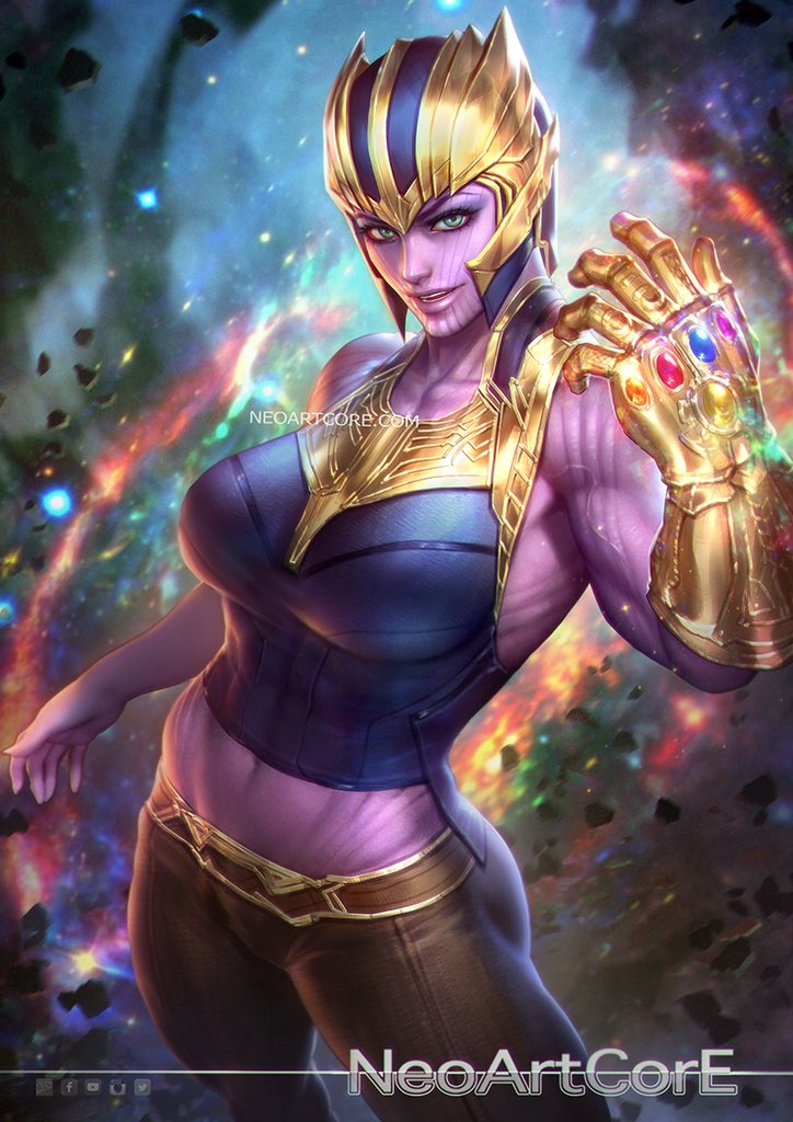 Forbløffe politik bue NeoArtCorE auf Twitter: „Fanart : Thanos from Avengers: Infinity War No  spoilers thread!! Infinity Gauntlet, Infinity Power for gender changes # Thanos #Avengers #InfinityWar #Genderswap #Fanart #NeoArtCore  https://t.co/Vxmq6YXvID“ / X