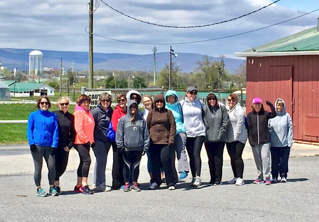 FCPSMDWellness's tweet photo. FCPS Desk to 5k group has been working hard with @2healthnuts and is at their last week of their six week training program! ππ»ββοΈππ»ββοΈπͺπ½ Weβre looking forward to the Frederick Running Festival this Sat, May 5 at 6pm at the Fairgrounds. #FCPSWellness #FCPSRunForWellness https://t.co/D3J69hsX9D