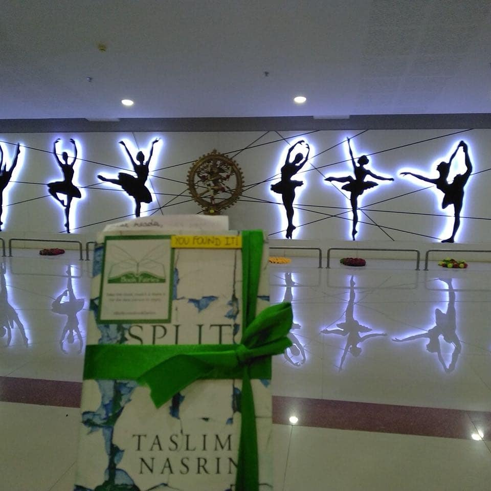 bookfairies_ind's tweet photo. Our bookfairy from Surat, Gujarat had gone for music concert and dropped copy of  Autobiography of Renowed author Taslima Nasrin “Spilt: A Life”  there! Guess what??The Book was gone in no time!! 💚💚🧚🏽‍♀
💚
 
#ibeleiveinbookfairies #bookfairygujarat #readindialeadindia #books https://t.co/mGLhgZb5gJ