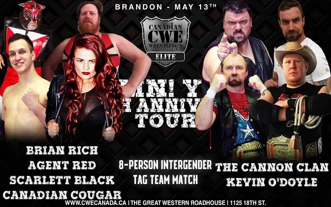 CWECanada's tweet photo. Big 8man Intergender tag mat have is signed for Brandon, MB. On may 13th. https://t.co/JW3NnZvOmD
