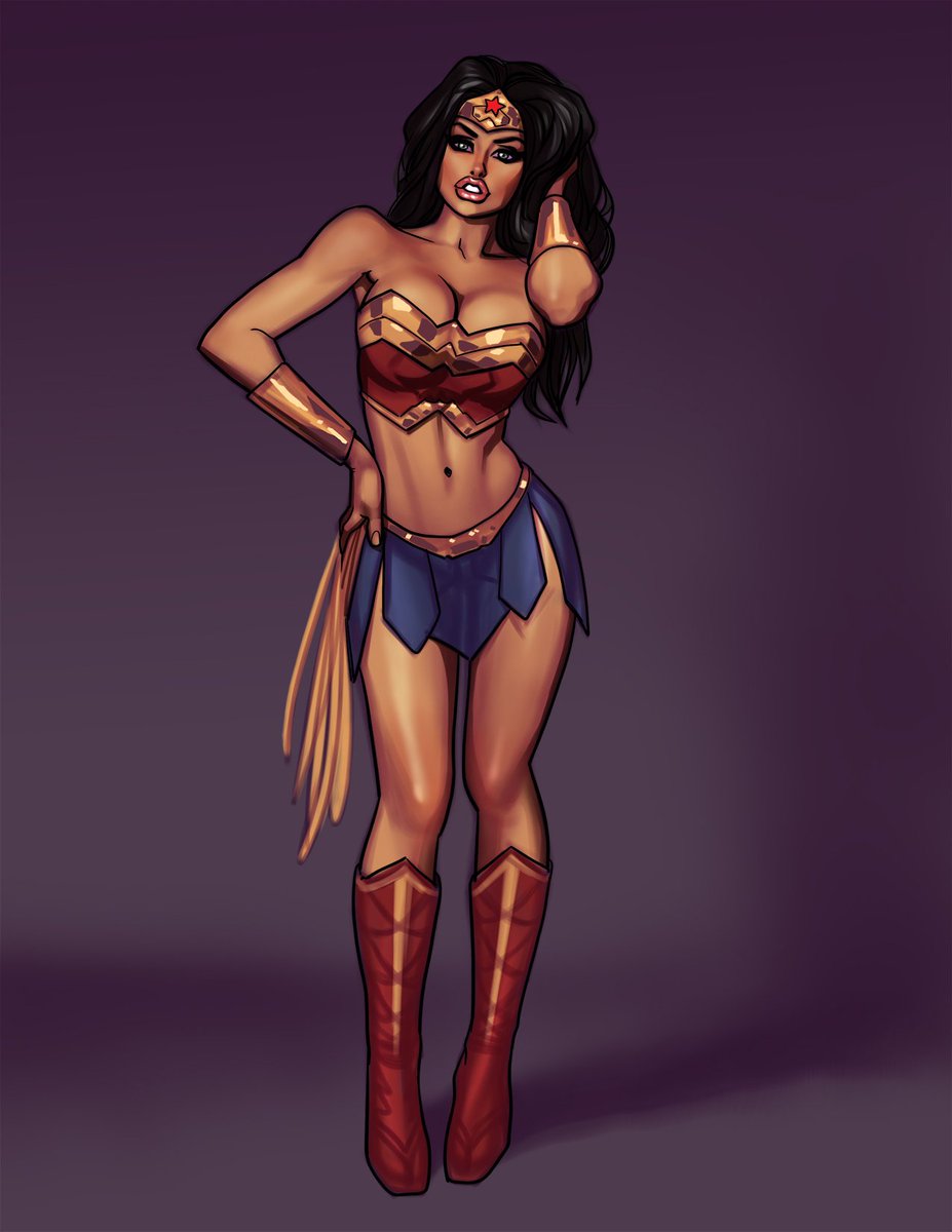 She'd be a perfect Wonder Woman, don't you think? 