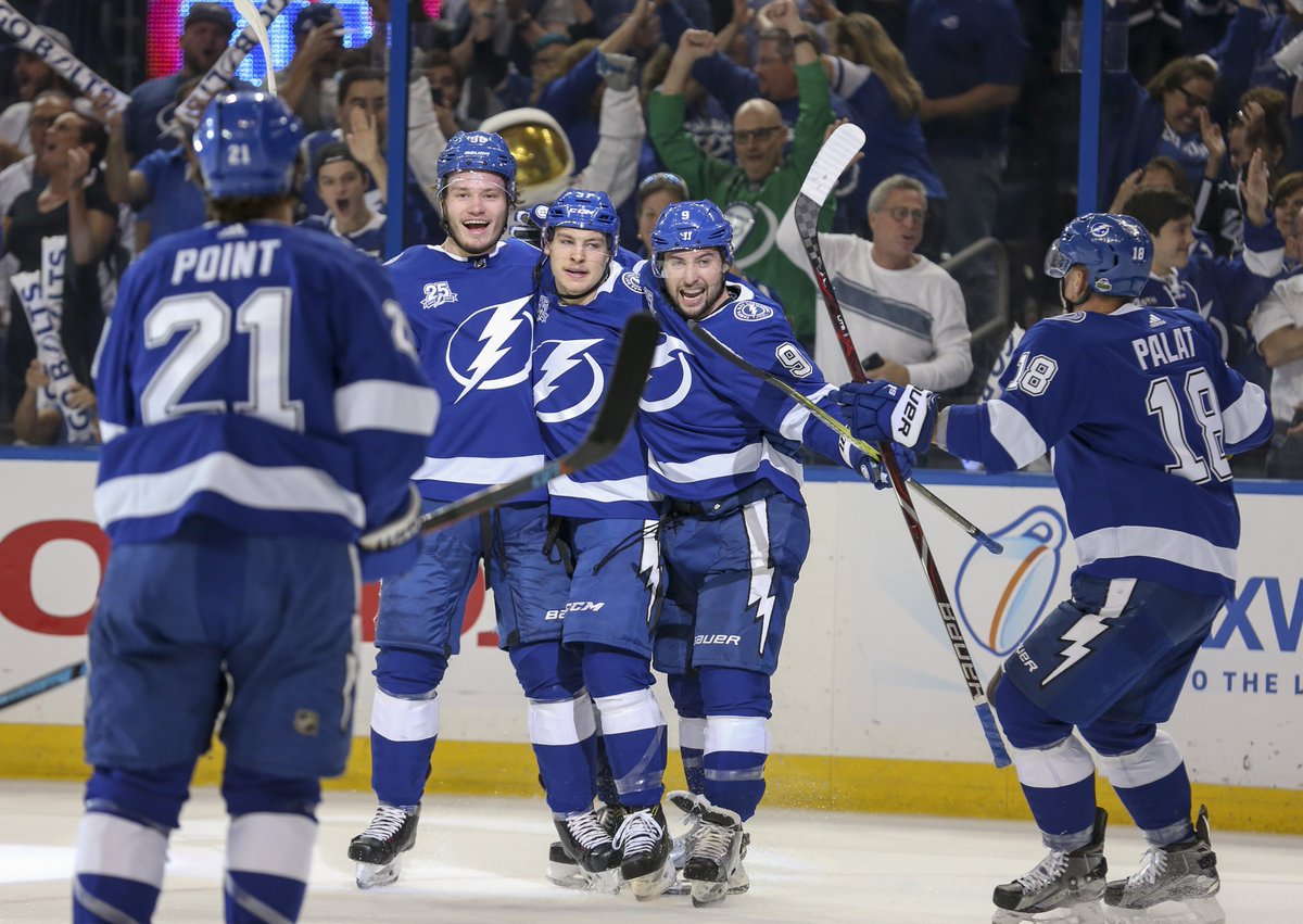 TBTimes_Sports's tweet photo. Who knows just how far the Lightning will go this season, but this much is clear: never, ever count this team out. #TBLightning #GoBolts @TB_Times #Bruins @TomWJones @TBLightning #TBLvsBOS #NHLPlayoffs https://t.co/J1wZjMmF1a https://t.co/MqlrMAA7nn