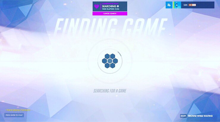 VillainsGin's tweet image. Finally a new season! I’ve been waiting what felt like forever and off to a good start on the first game! Good luck everyone on season 10!      #newseason #competitivemode #overwatch #overwatchgame #blizzard #pcgames #pcgamer #gamer #gaming #season10 #gettingranked #pcmasterrace