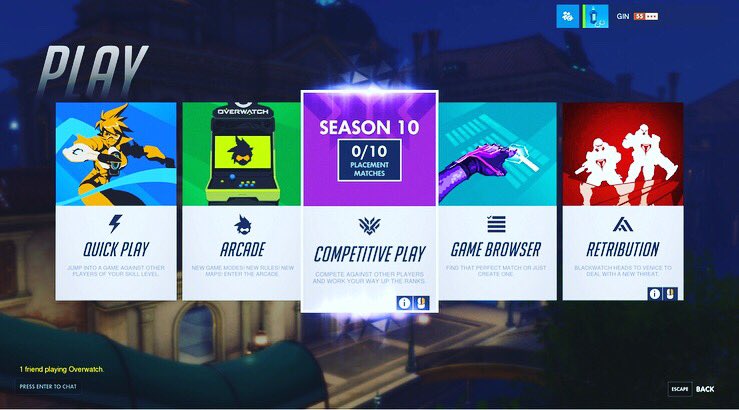 VillainsGin's tweet image. Finally a new season! I’ve been waiting what felt like forever and off to a good start on the first game! Good luck everyone on season 10!      #newseason #competitivemode #overwatch #overwatchgame #blizzard #pcgames #pcgamer #gamer #gaming #season10 #gettingranked #pcmasterrace