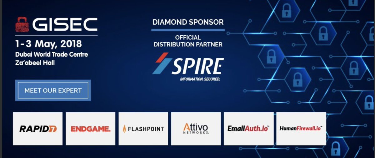 ConnectWiseCRU's tweet photo. #PerchSecurity is honored to be hosted by @SpireSolutions in stand B2 at the start of today's #GISECconference in #Dubai, collaborating with some of the greatest minds in #cybersecurity. @GISECDUBAI #mydubai #GISEC https://t.co/fTPwxFgVRi
