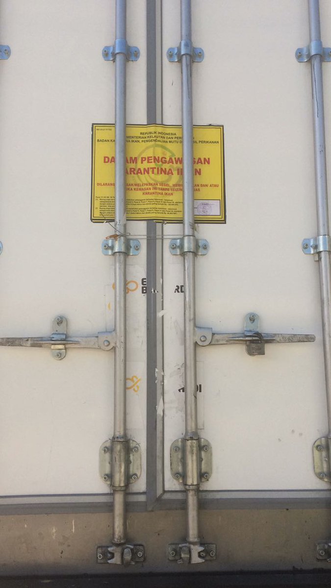WilkerBenoa's tweet photo. 05/01 #OneHealthKIPM
Pengawasan Stuffing Domestik Keluar di Pelabuhan Benoa. PT. Bagan Sukses Mandiri Komoditi : Cakalang 1 Thermoking 🚛 Tujuan Pasuruan. (21500 kgm)
 by @bkipmdenpasar @wilkerbenoa @HumasBKIPM @rinajanwar2201 https://t.co/WZyLmTo5HV