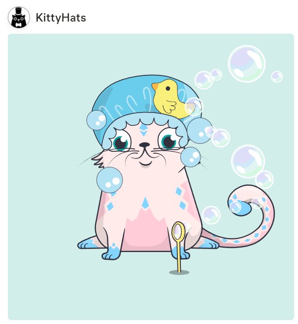 We are loving our new KittyHats "Sadie" bubbles! <a href="/KittyHats_CK/">Kitty Hats</a> <a href="/CryptoKitties/">CryptoKitties</a>
