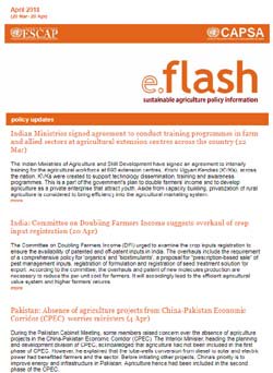 un_capsa's tweet photo. Just published: CAPSA E-Flash - April 2018 edition with recent policy update on sustainable agriculture issue in Asia and Pacific region.
https://t.co/l1OlHZvSjY https://t.co/bXvNlvdXtZ